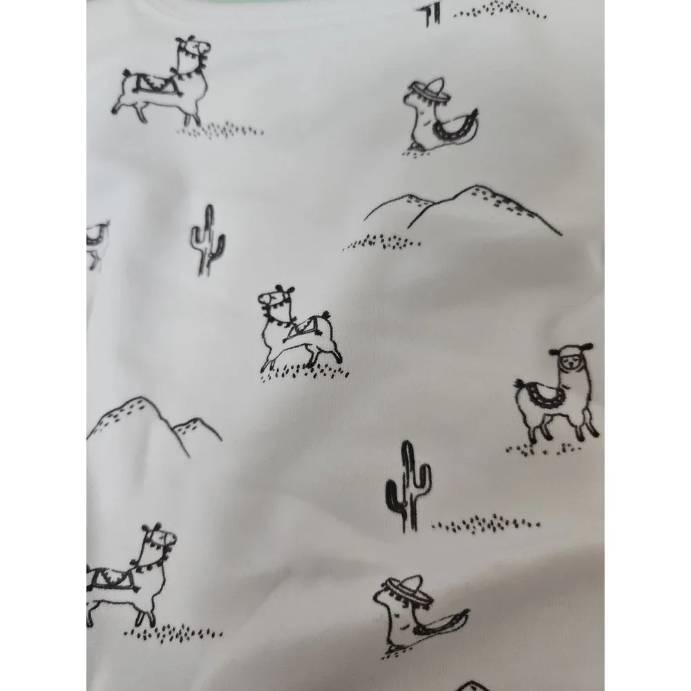 Baby Bandana Bib Lama Organic Cotton Bib  Baby Reversible